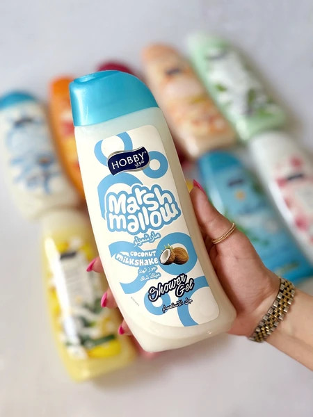 شامپو بدن هوبی مدل Marsh Mallow رایحه نارگیل