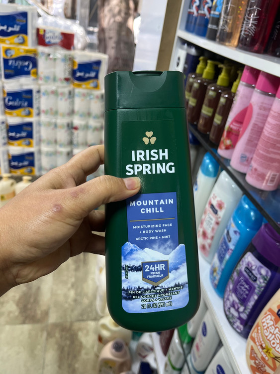 شامپو بدن و صورت آیریش اسپرینگ (Irish Spring) مدل Mountain Chill حجم ۵۹۱ میل