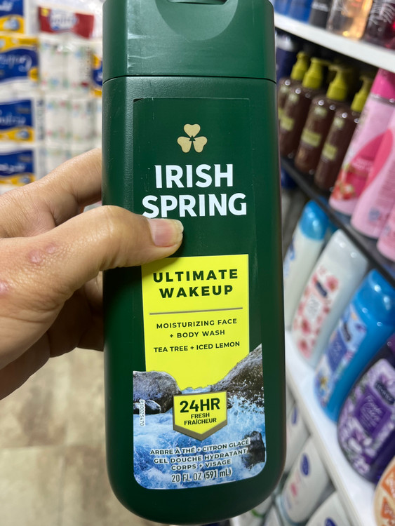 شامپو بدن و صورت آیریش اسپرینگ (Irish Spring) مدل Ultimate Wakeup حجم ۵۹۱ میل