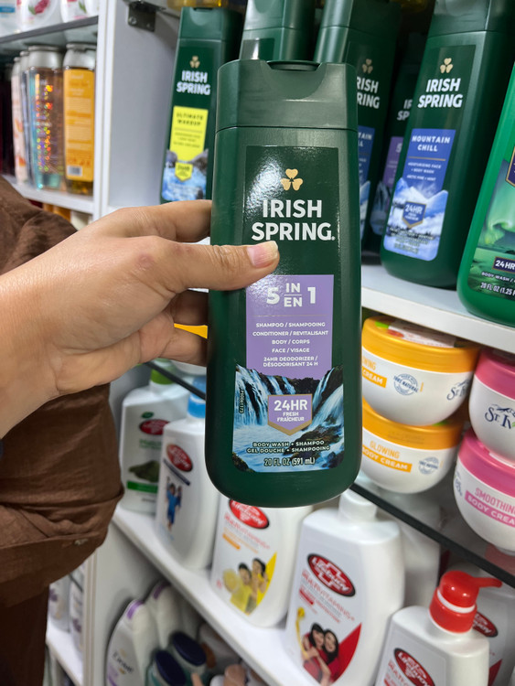 شامپو بدن و سر ۵ کاره آیریش اسپرینگ (Irish Spring) مدل 5in1 حجم ۵۹۱ میل