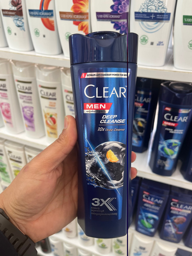 شامپو ضد شوره و پاککننده عمیق کلیر مردانه (Clear Men) مدل Deep Cleanse حجم ۳۱۵ میلیلیتر