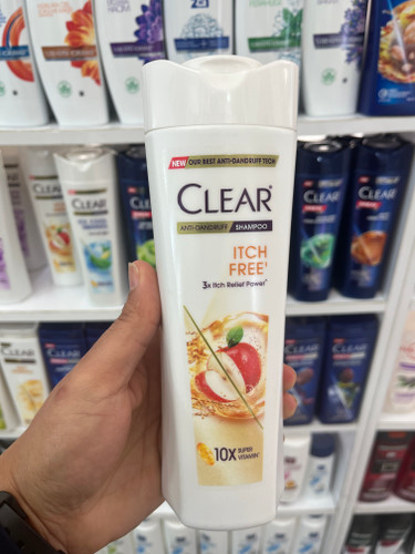 شامپو ضد شوره و ضد خارش کلیر (Clear) مدل Itch Free حاوی سوپر ویتامین حجم ۳۱۵ میلیلیتر
