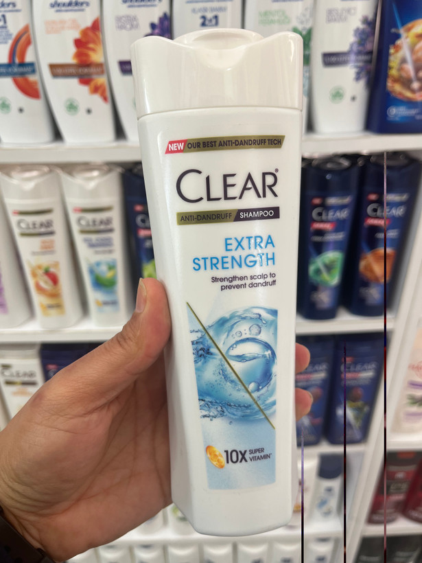 شامپو ضد شوره کلیر (Clear) مدل Extra Strength حجم ۳۱۵ میلیلیتر