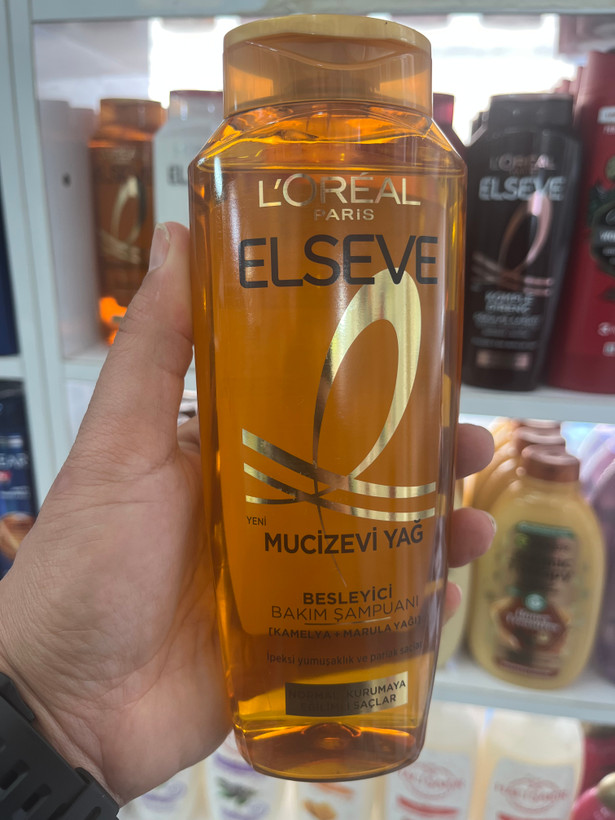 شامپو تغذیهکننده لورآل (L'Oréal) مدل Elseve Mucizevi Yağ حاوی روغن مارولا و کاملیا حجم ۳۶۰ میلیلیتر