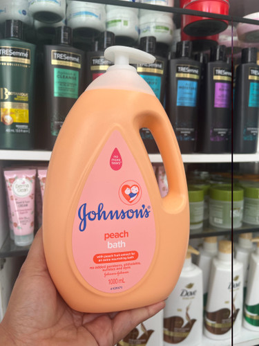 شامپو بدن بچه جانسون (Johnson's) مدل Peach Bath حاوی عصاره هلو حجم ۱۰۰۰ میلیلیتر