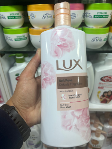شامپو بدن لوکس (LUX) مدل Soft Rose حاوی گلیسیرین حجم ۶۰۰ میلیلیتر