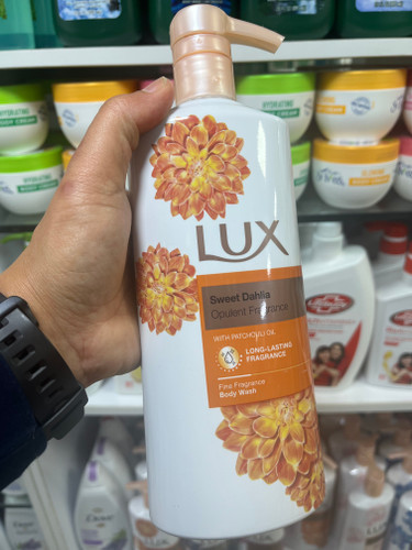 شامپو بدن لوکس (LUX) مدل Sweet Dahlia (گل کوکب) حاوی روغن پاتچولی حجم ۶۰۰ میلیلیتر