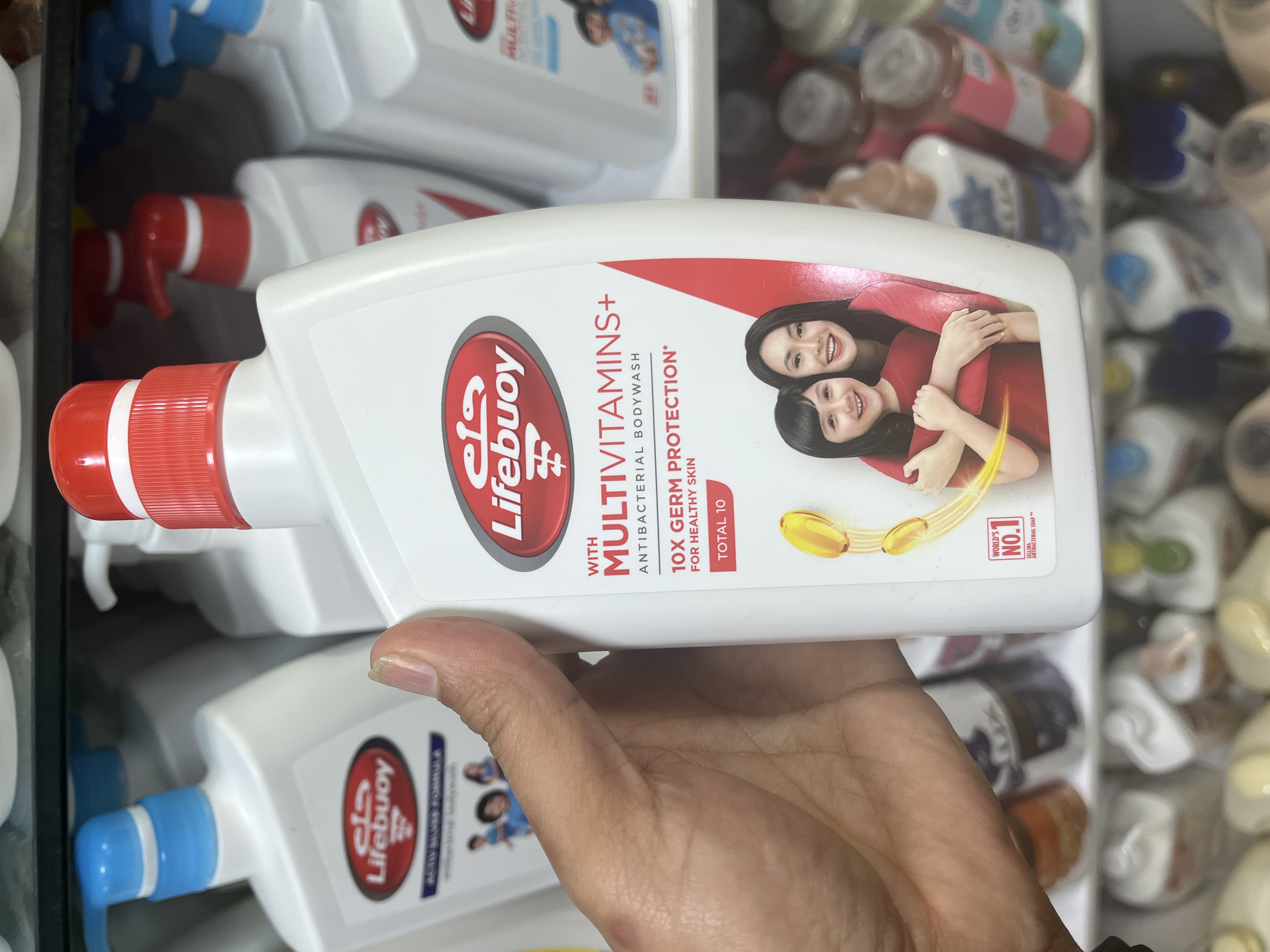 شامپو بدن آنتی‌باکتریال لایف‌بوی (Lifebuoy) مدل Total 10 – حجم 300و۵۰۰ میلی‌لیتر