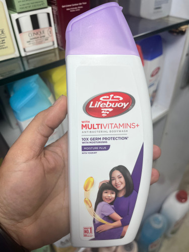 شامپو بدن آنتیباکتریال لایفبوی (Lifebuoy) مدل Moisture Plus – حاوی عصاره ماست – حجم ۳۰۰ میلیلیتر