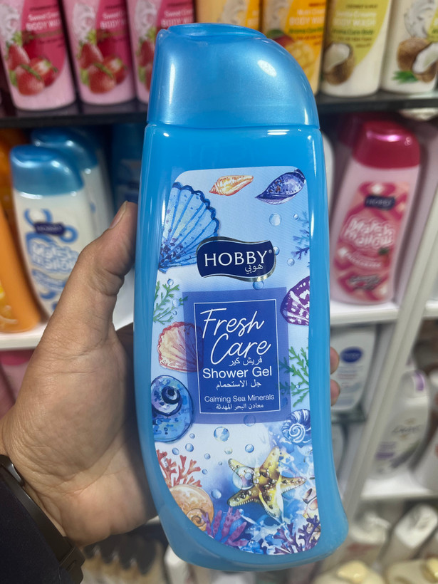 شامپو بدن هوبی (Hobby) مدل Calming Sea Minerals سری Fresh Care – حجم ۵۰۰ میلیلیتر