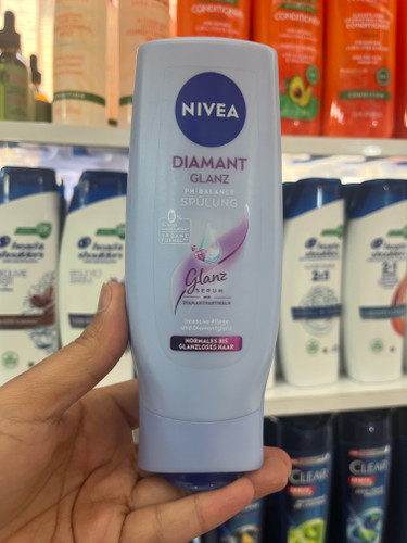 نرمکننده مو نِیوآ (Nivea) مدل Diamant Glanz (درخشش الماس) – مخصوص موهای کدر