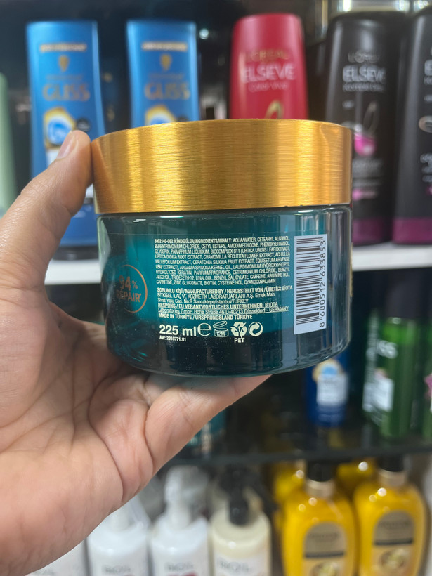 ماسک موی تخصصی و ترمیمکننده بیواین (Bighine) حاوی آرگان، کراتین و بایوکامپلکس B11 – حجم ۲۲۵ میلیلیتر