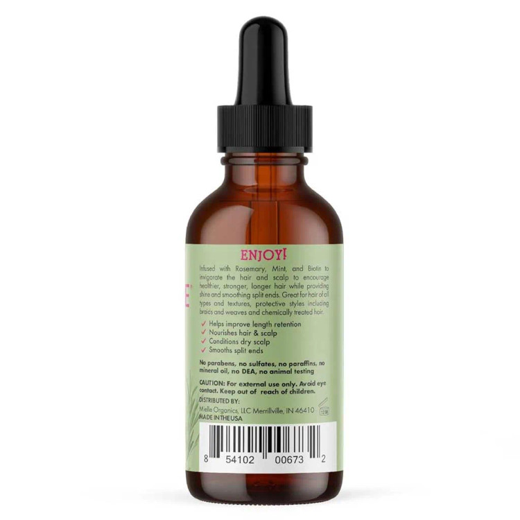 روغن مو رزماری مییله اصل مدل Mielle Organics Rosemary scalp strengthening حجم 60 میلی لیتر