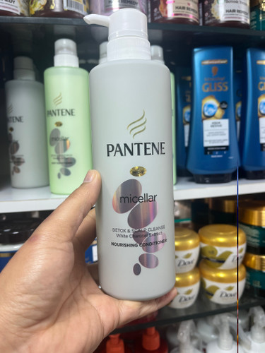 نرمکننده پنتن (Pantene) سری Micellar مدل Detox & Scalp Cleanse حاوی زغال سفید – ۵۳۰ میلیلیتر
