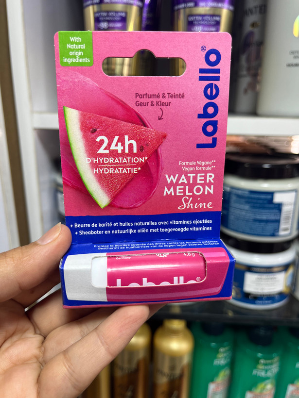 بالم لب هندوانه لب لو (Labello) مدل Watermelon Shine – وزن ۴.۸ گرم