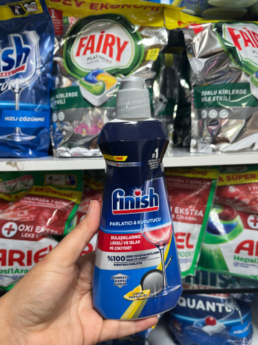 مایع جلادهنده و خشککننده ماشین ظرفشویی فینیش (Finish) مدل Lemon حجم ۴۰۰ میلیلیتر