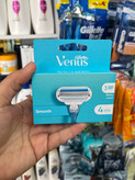 تیغ یدک ۴ عددی ژیلت ونوس (Gillette Venus) مدل Smooth - ۳ لبه ساخت آلمان