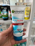فوم شستشوی صورت گارنیه (Garnier) مدل Pure Active - ضد جوش و کنترل چربی - حجم ۱۰۰ میلیلیتر