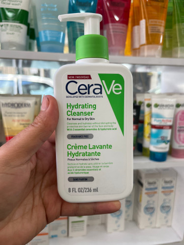 ژل شستشوی آبرسان سراوی (CeraVe) مدل Hydrating - مخصوص پوستهای نرمال تا خشک (حجم ۲۳۶ میلیلیتر)