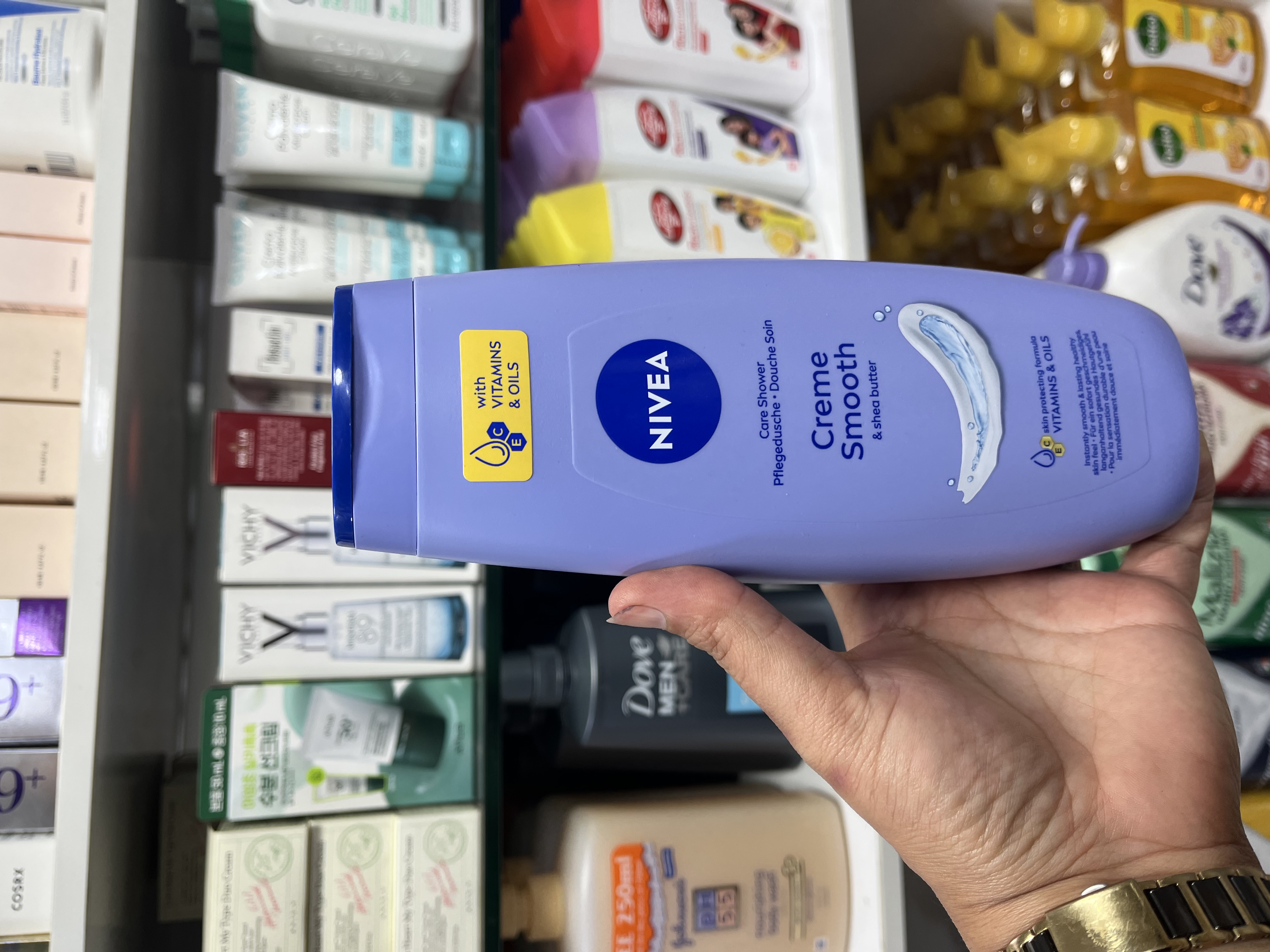 شامپو  نیوآ Niva مدل کرم اسموت (Creme Smooth) - حاوی شی‌باتر و ویتامین (حجم ۵۰۰ میلی‌لیتر)