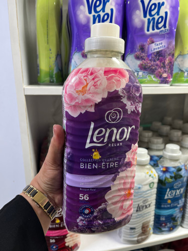 نرمکننده لباس لنور (Lenor) سری Wellbeing مدل Relax - حاوی اسانس روغنی (۵۶ بار شستشو) - ۱.۴ لیتری