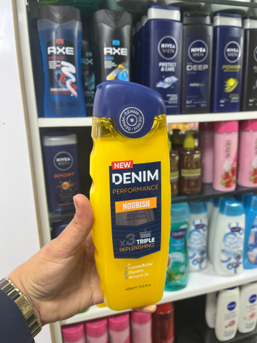 شامپو بدن و صورت دوکاره دنیم (Denim) مدل Performance Nourish - ۴۰۰ میلیلیتر
