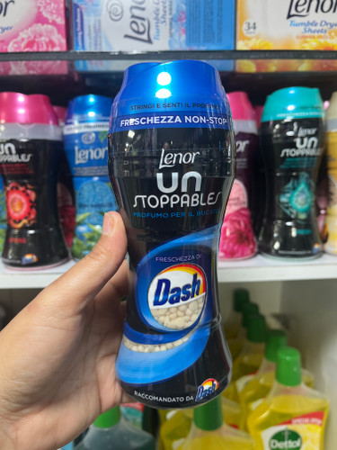 دانههای خوشبوکننده لباس لنور (Lenor) مدل Freschezza di Dash (رایحه تمیزی دش) - ۲۱۰ گرم