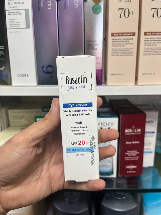 کرم دور چشم ضد چروک و آبرسان رزاکلین (Rosaclin) حاوی SPF 20 - حجم ۲۰ میلیلیتر