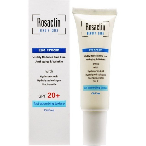 کرم دور چشم ضد چروک و آبرسان رزاکلین (Rosaclin) حاوی SPF 20 - حجم ۲۰ میلیلیتر