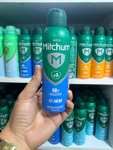 اسپری ضد تعریق و خوشبوکننده مردانه میچام (Mitchum) مدل آیس فرش (Ice Fresh) - محافظت ۳ برابر، ۴۸ ساعته، خنکی یخی