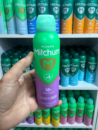 اسپری ضد تعریق و خوشبوکننده زنانه میچام (Mitchum) مدل Shower Fresh - محافظت ۳ برابر، ۴۸ ساعته، حس تازگی حمام