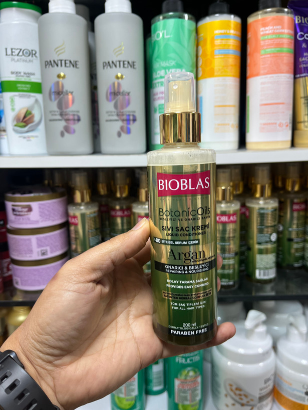سرم دو فاز آرگان بیوبلاس (Bioblas Botanic Oils) - ترمیمکننده، درخشانکننده و ضد ریزش مو (حجم ۲۰۰ میل)