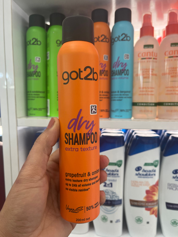 شامپو خشک گاتتوبی (got2b) مدل Extra Texture با رایحه گریپفروت حجم ۲۰۰ میل