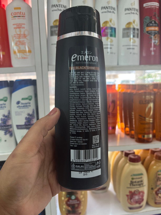 شامپو نـوتـریـتـیـو اِمِـــرون (Emeron) مدل Black Shine حجم ۳۴۰ میل