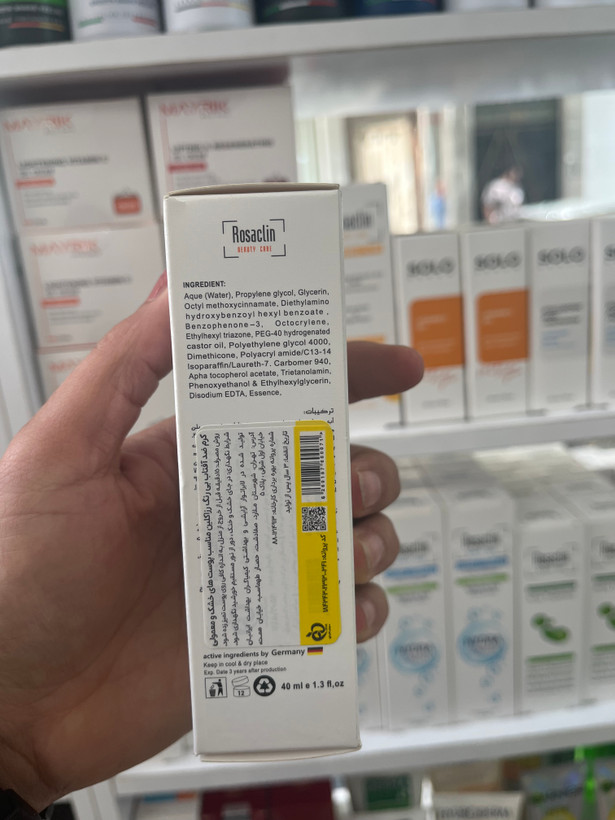 ضد آفـتـاب بـیرنـگ رُزاکـلـیـن (Rosaclin) مـدل SPF 50+ مـخـصـوص پـوسـت خـشـک