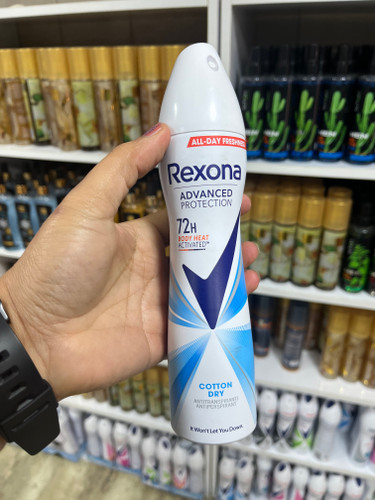 اسـپـری ضـدتـعـریـق مـردانه رکسـونـا (Rexona) مـدل Advanced Protection Cotton Dry حـجـم ۲۰۰ مـیـل