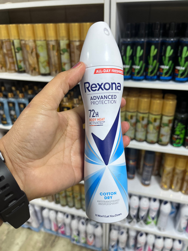اسـپـری ضـدتـعـریـق مـردانه رکسـونـا (Rexona) مـدل Advanced Protection Cotton Dry حـجـم ۲۰۰ مـیـل