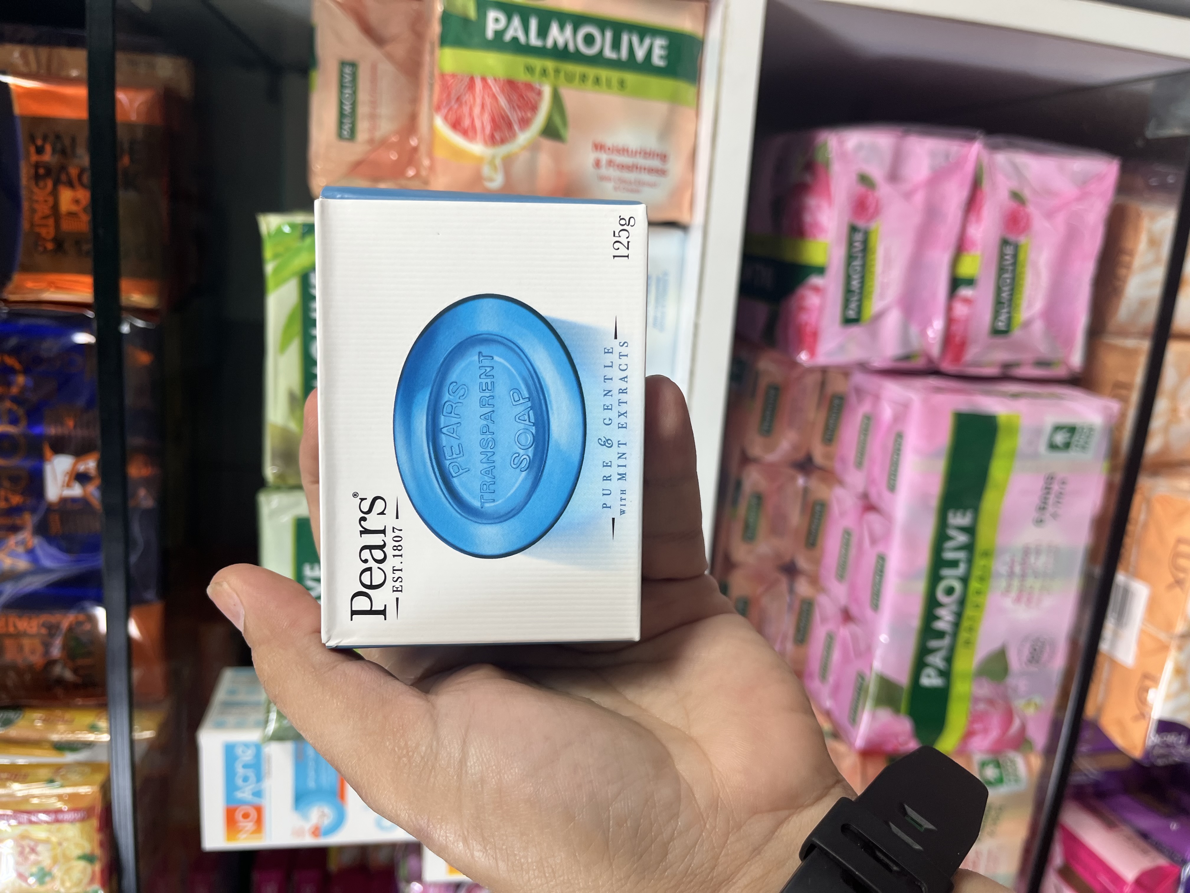 صـابـون شـفـاف و مـلـایـم پـیـرز (Pears) مـدل Pure & Gentle حـاوی عـصـاره نـعـنـاع - ۱۲۵ گرم