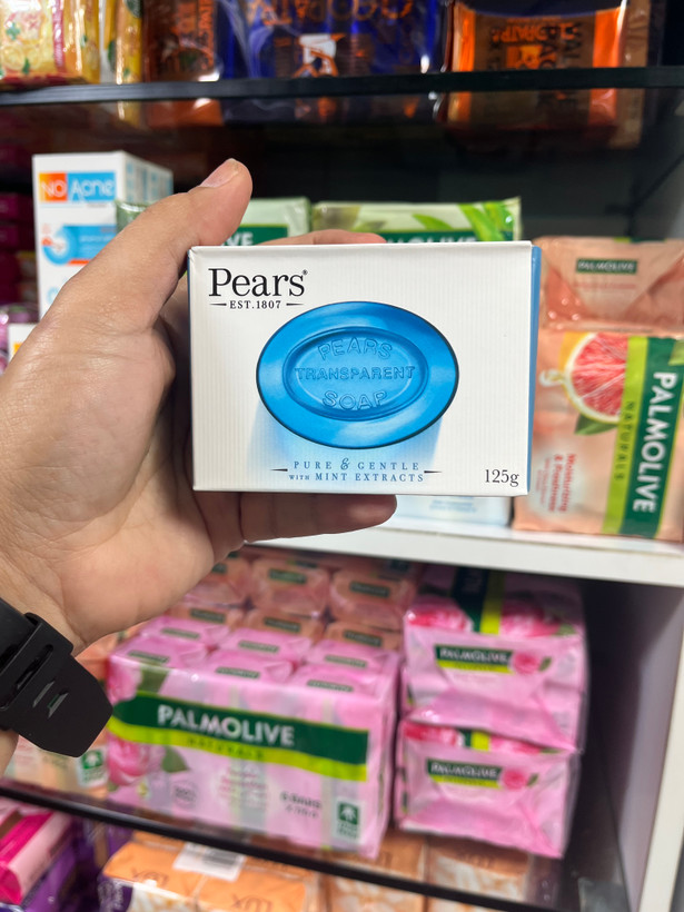 صـابـون شـفـاف و مـلـایـم پـیـرز (Pears) مـدل Pure & Gentle حـاوی عـصـاره نـعـنـاع - ۱۲۵ گرم