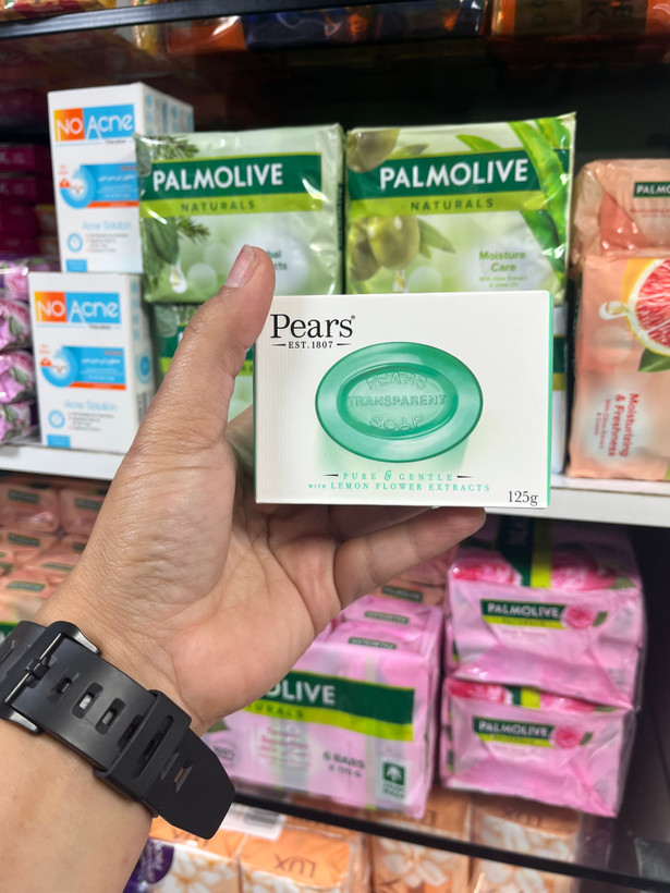 صـابـون شـفـاف و مـلـایـم پـیـرز (Pears) مـدل Pure & Gentle حـاوی عـصـاره شـکـوفـه لـیـمـو - ۱۲۵ گرم