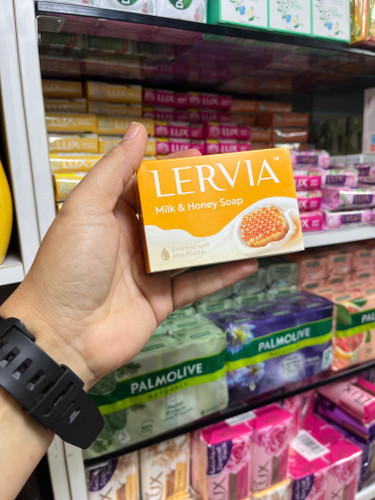 صـابـون شـیـر و عـسـل لـرویـا (Lervia) مـدل Milk & Honey حـاوی پـروتـئیـن شـیـر - ۹۰ گرم