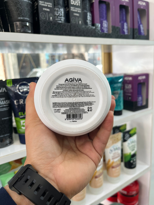 واکـس کلی (Clay Wax) آگـیـوا (Agiva) مـدل 06 با بافت فیبری و قدرت تثبیت فوقالعاده - ۱۷۵ میلیلیتر