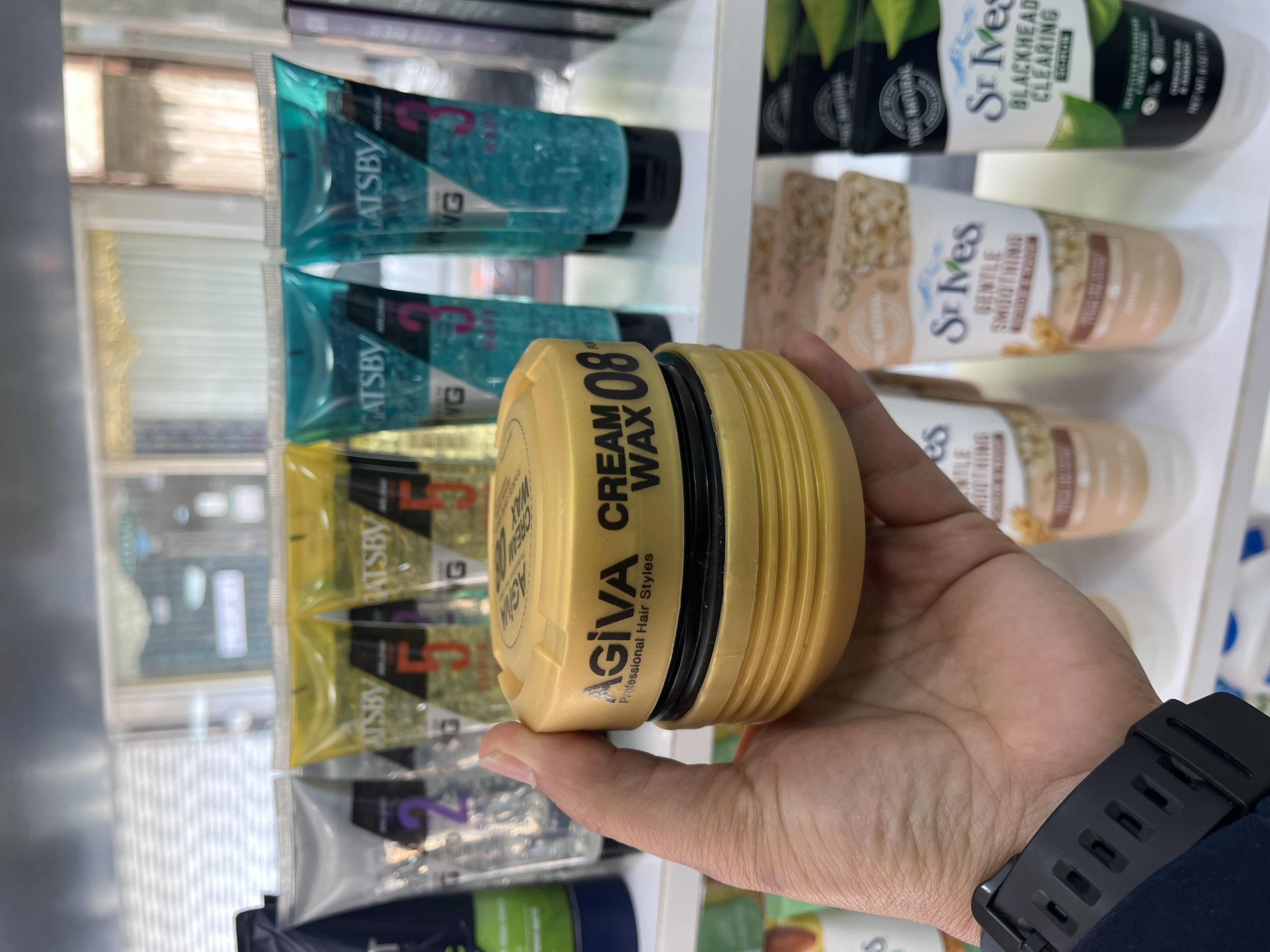 واکس کرم آگـیـوا (Agiva) مـدل 08 (Pomade) با درخشش بالا و کنترل متوسط - ۱۷۵ میلی‌لیتر