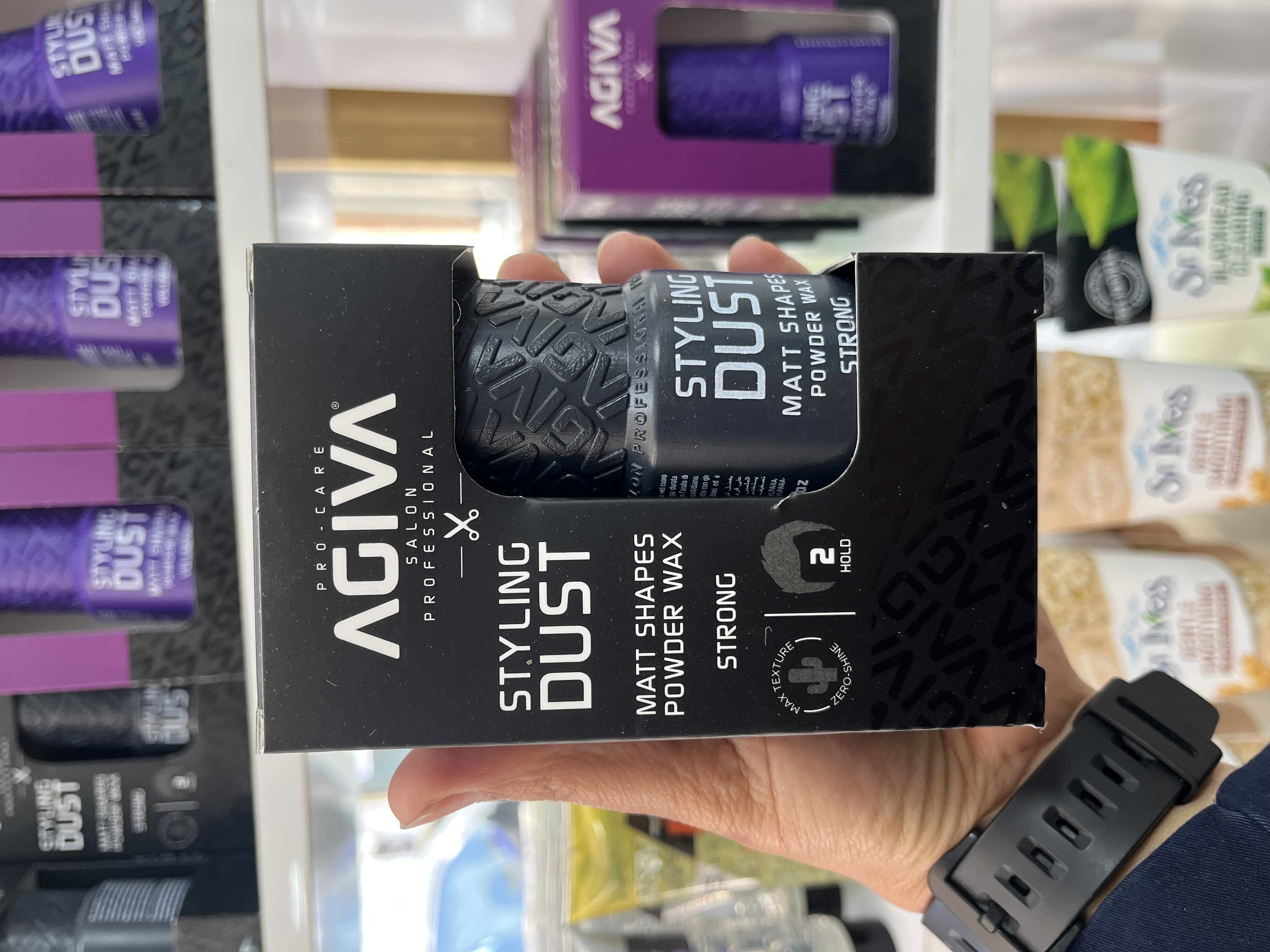 پودر حجم‌دهنده و حالت‌دهنده قوی آگـیـوا (Agiva) مدل Matt Shapes - سری حرفه‌ای Max Strong