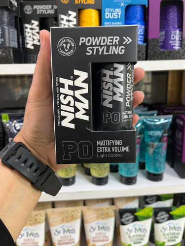 پودر حجمدهنده و ماتکننده مو نیش من (Nish Man) مدل Mattifying Extra Volume - کنترل سبک - ۲۰ گرم