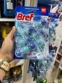 توپک تعویضی توالت فرنگی برف (Bref) مدل Power Aktiv با رایحه کاج –3عدد50گرمی