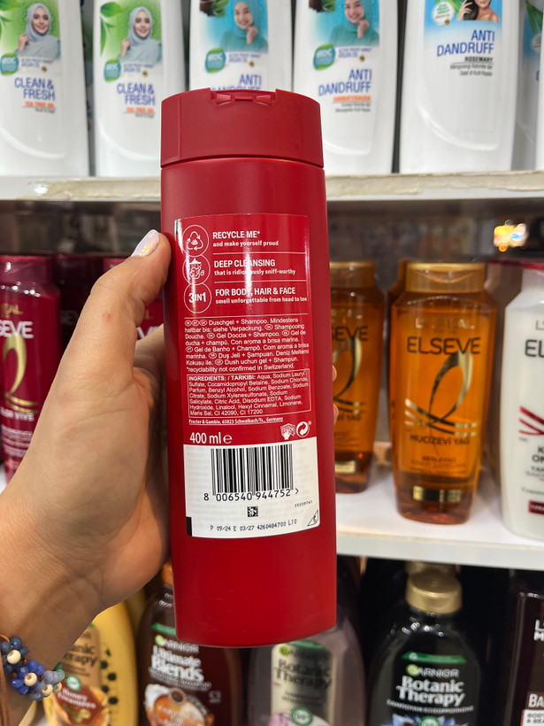 ژل شستشوی بدن، شامپوی مو و صورت اولد اسپایس (Old Spice) 400میل مدل Deep Sea