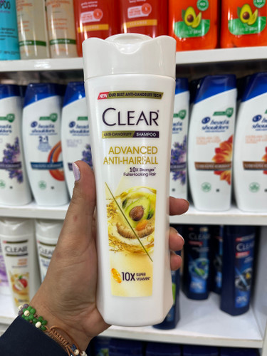 شامپو ضد شوره و ضد ریزش مو کلیر (CLEAR) مدل Advanced Anti-Hairfall - ده برابر قویتر300میل