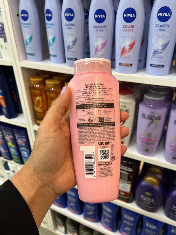 شامپو براقکننده و درخشانکننده مو لورال (L’Oréal) سری Elseve مدل میلGlycolic Gloss300