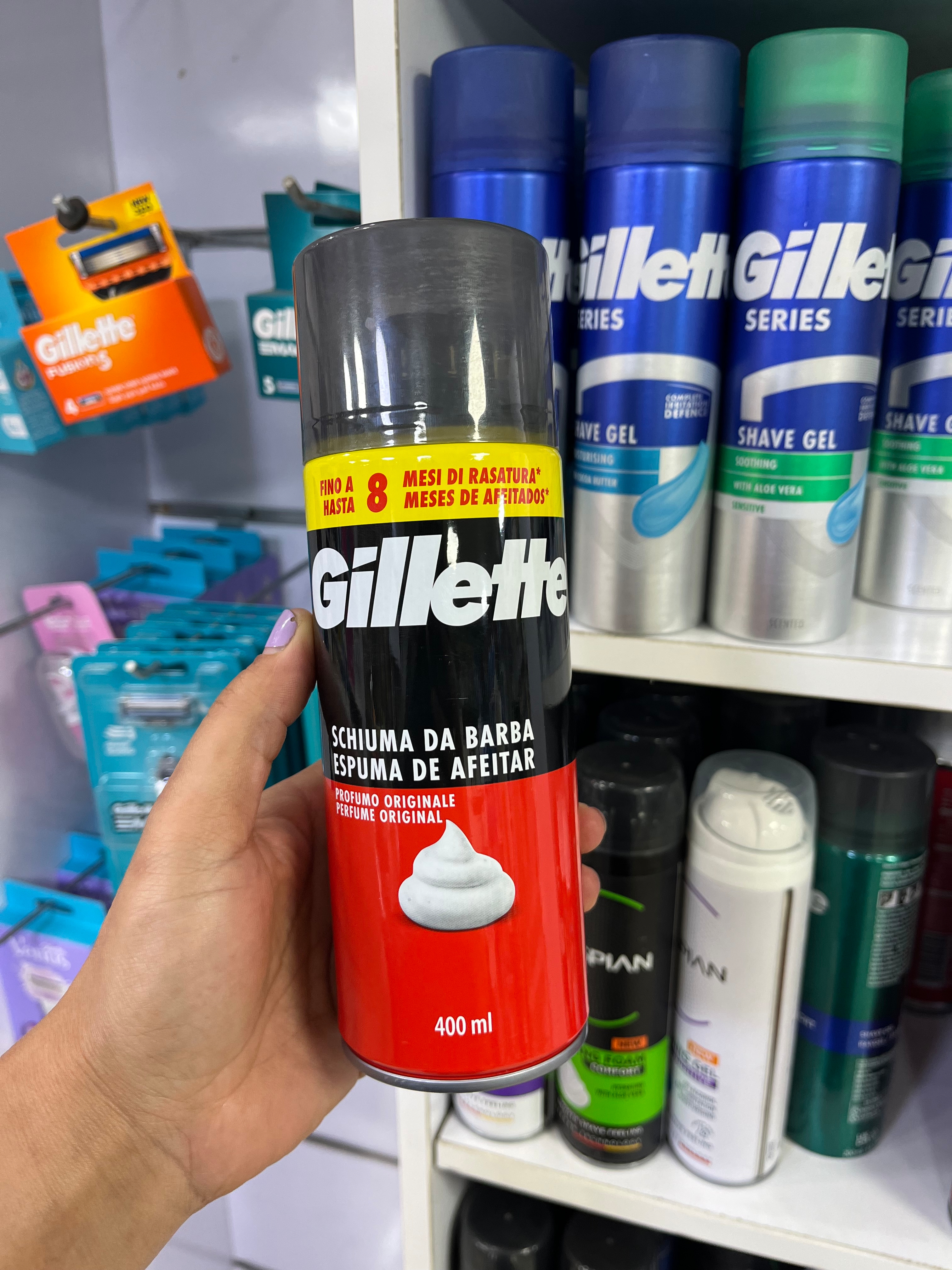 فوم/کف اصلاح صورت جلیت (Gillette) مدل Original Scent (رایحه کلاسیک خوشبو)۴۰۰ میلی